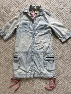 Chambray Denim Mini Dress